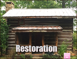 Historic Log Cabin Restoration  Stephens County, Georgia